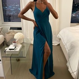 Teal Long Dress